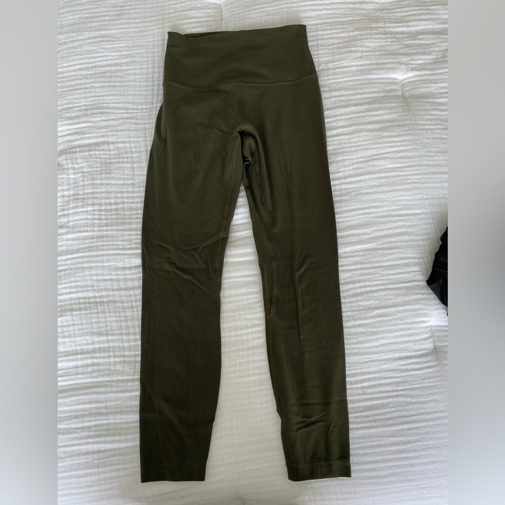 Lululemon army Green align high rise leggings size - size 4